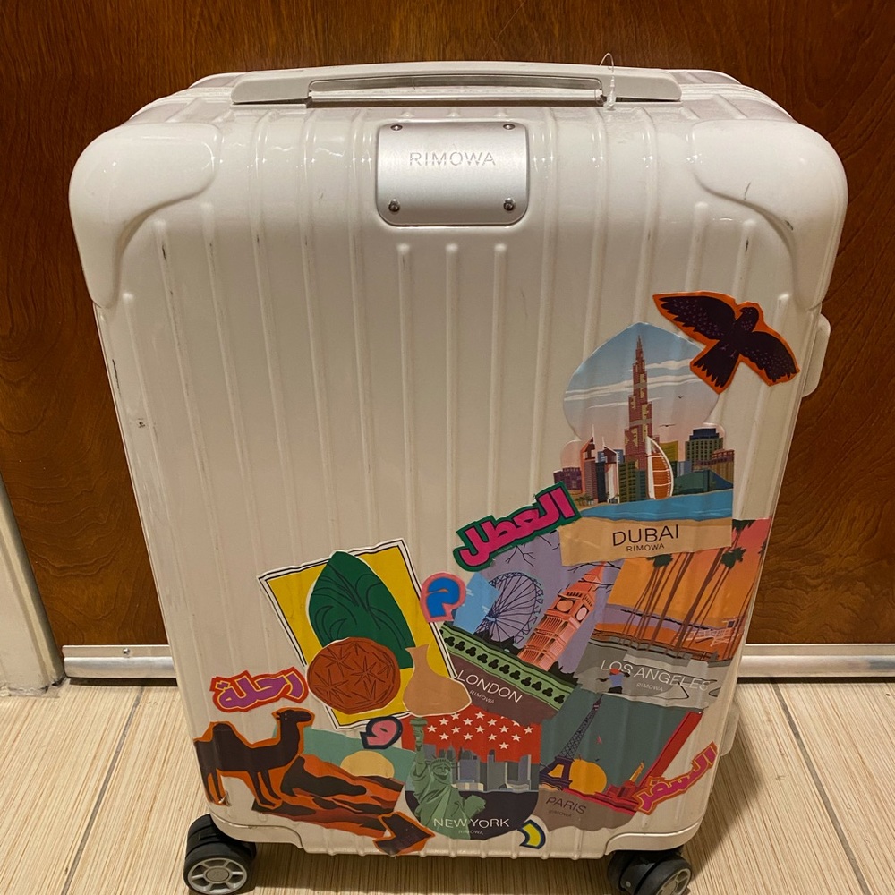 Rimowa Carry On Luggage With Rare Dubai City Sticker … Gem